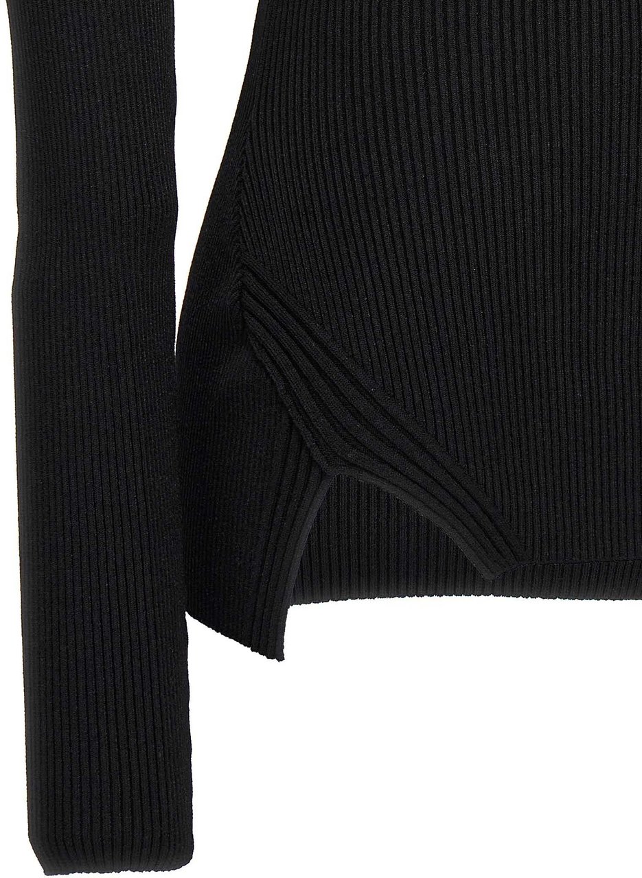 Nensi Dojaka Black Viscose Cardigan Zwart