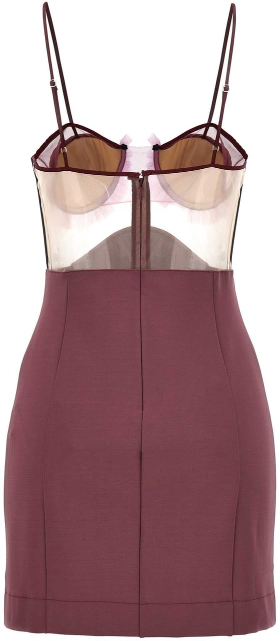 Nensi Dojaka Purple Viscose Short Dress Paars
