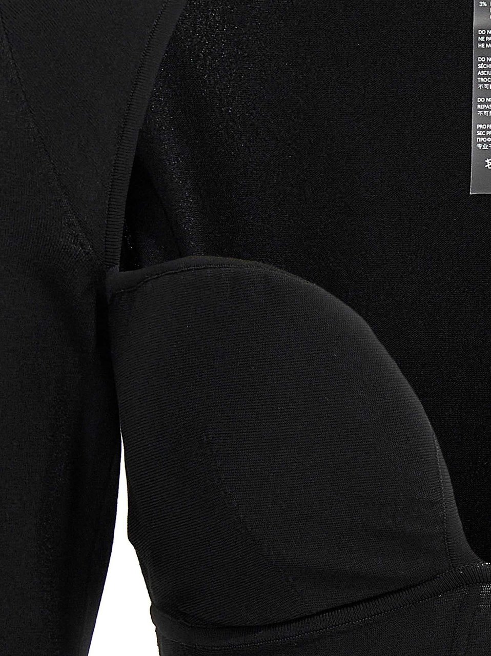 Nensi Dojaka Black Viscose Tank Tops Zwart