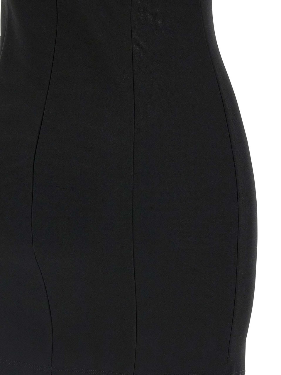 Nensi Dojaka Black Viscose Short Dress Zwart