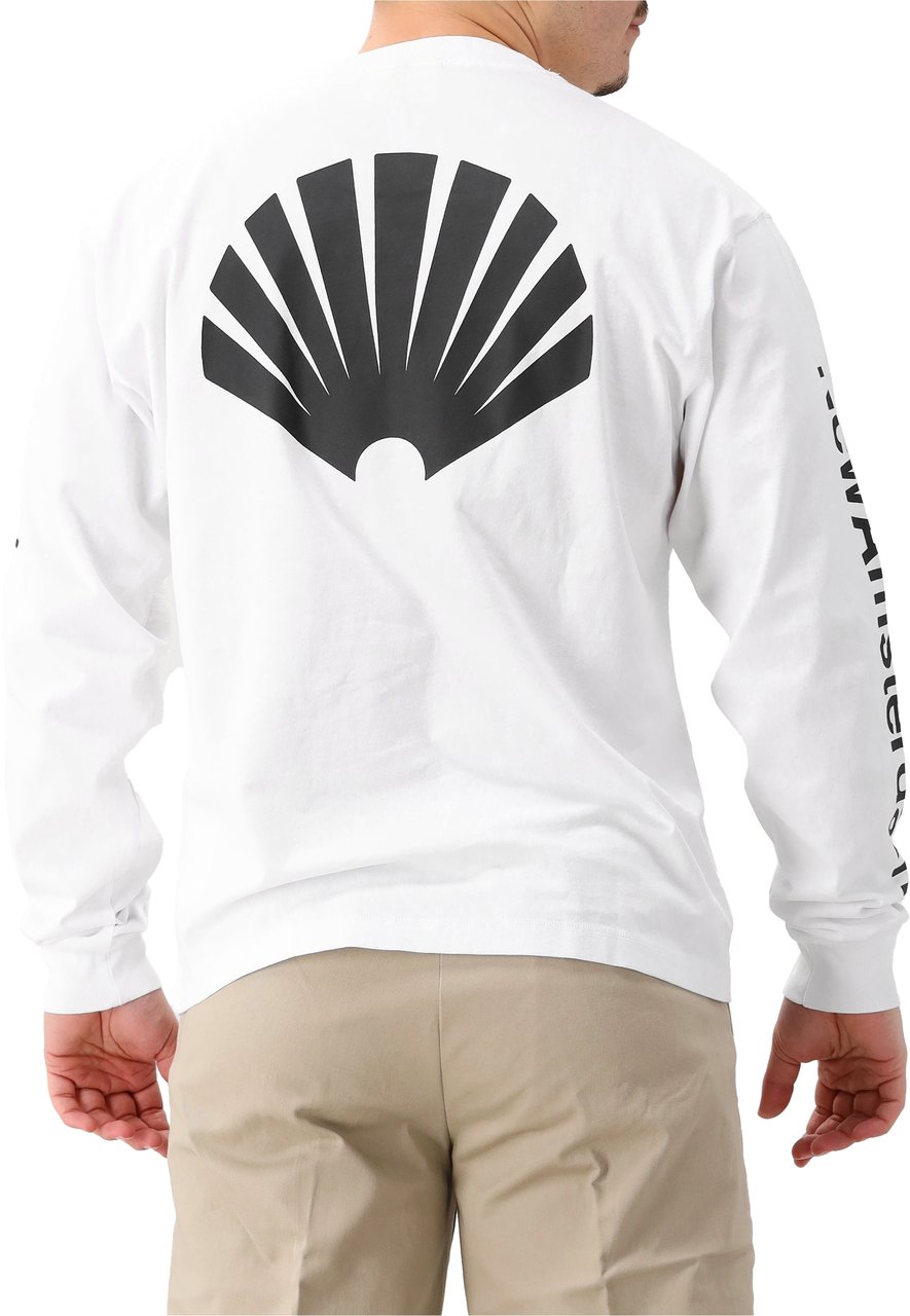 New Amsterdam Surf Association New Amsterdam Longsleeve Wit Logo Wit
