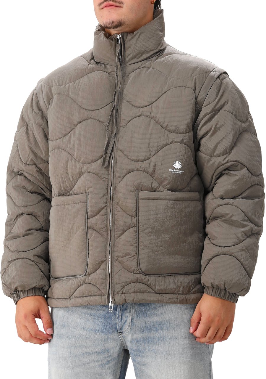 New Amsterdam Surf Association New Amsterdam Donsjas Groen Detachable Jacket Groen