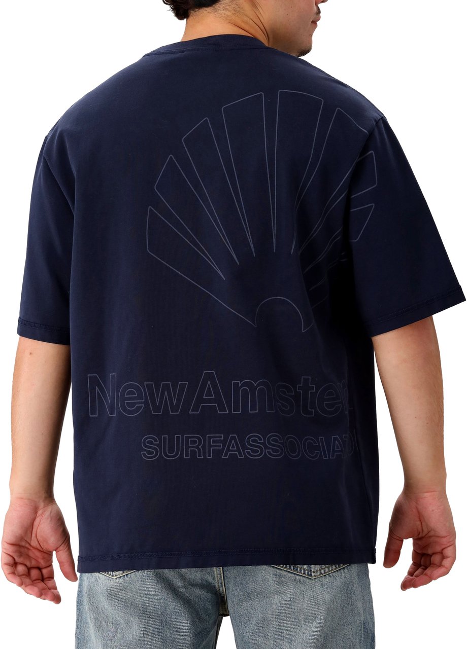 New Amsterdam Surf Association New Amsterdam Surf Association T-shirt Blauw Big Logo Blauw