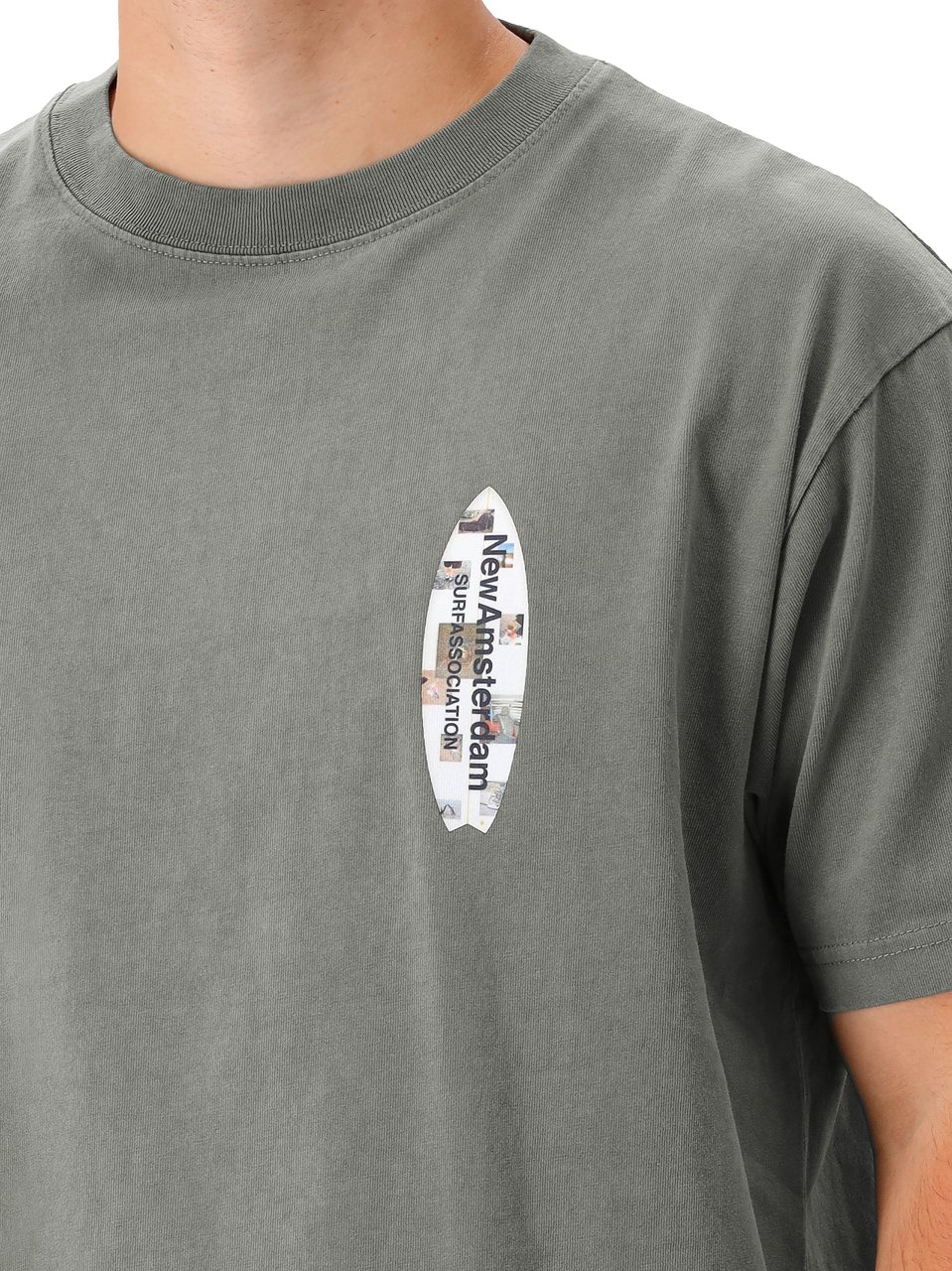 New Amsterdam Surf Association New Amsterdam T-shirt Groen Surf Zine Tee Shark Green Groen