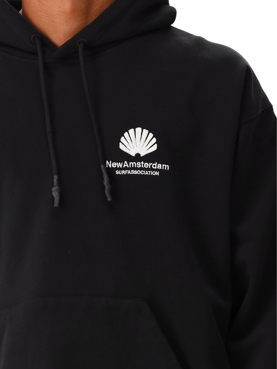 New Amsterdam Surf Association New Amsterdam Hoodie Zwart Logo Hoodie Zwart