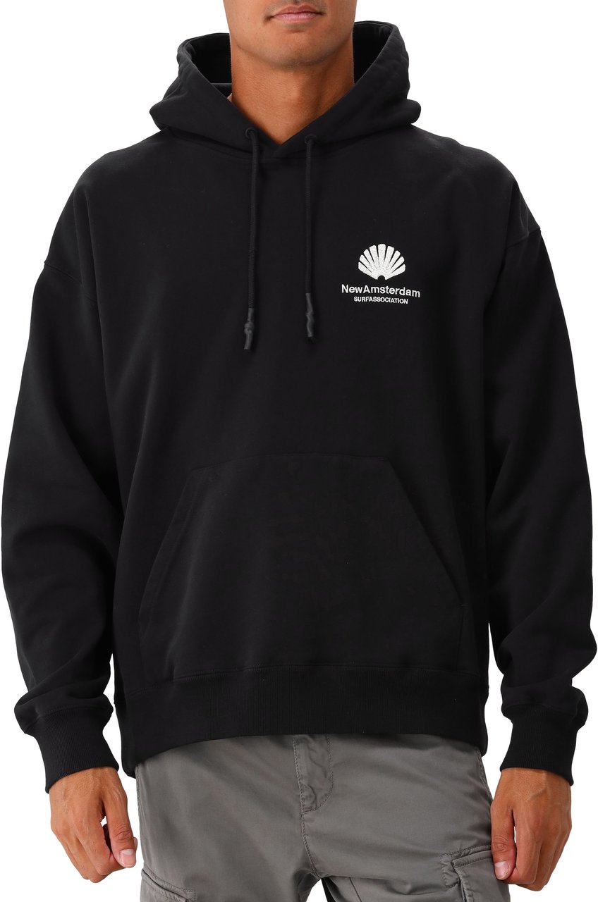 New Amsterdam Surf Association New Amsterdam Hoodie Zwart Logo Hoodie Zwart