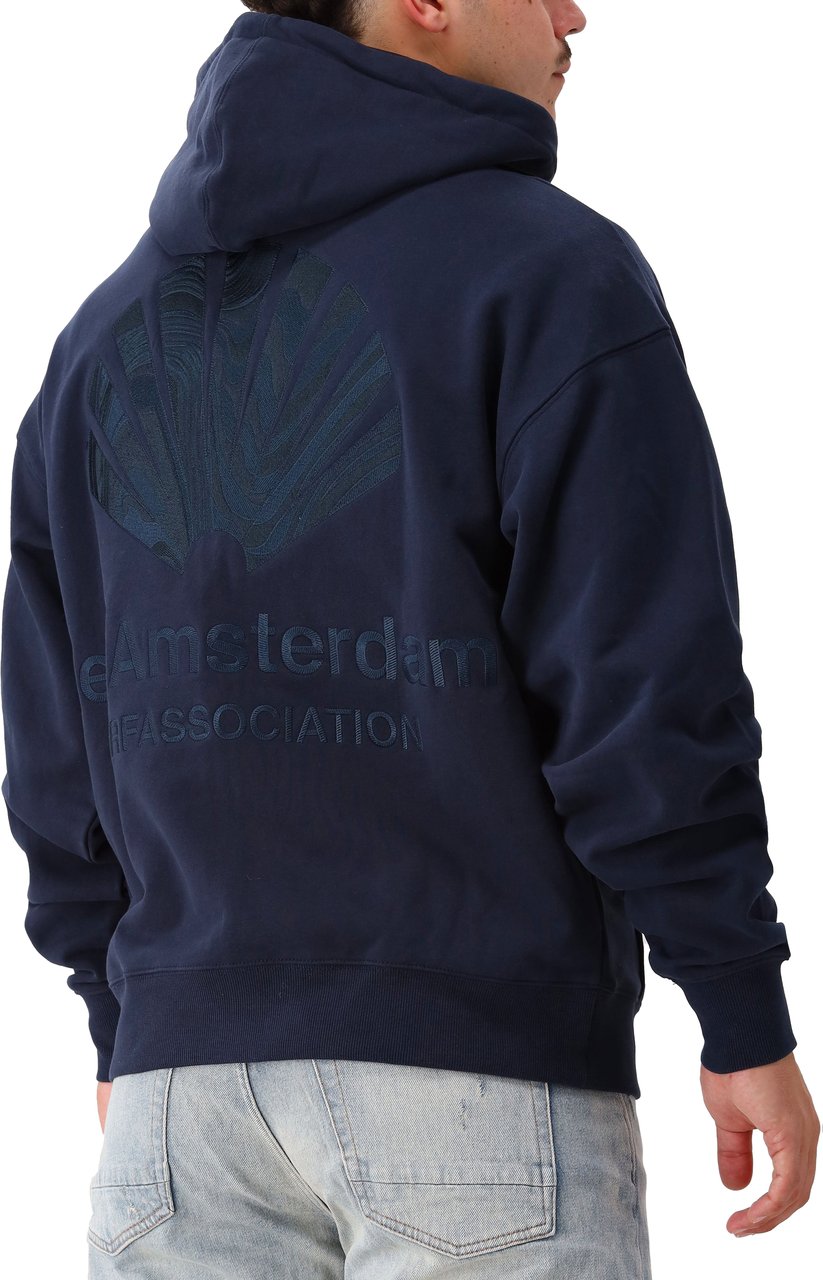 New Amsterdam Surf Association New Amsterdam Vest Blauw Logo Hoodie Zip-Up Blauw