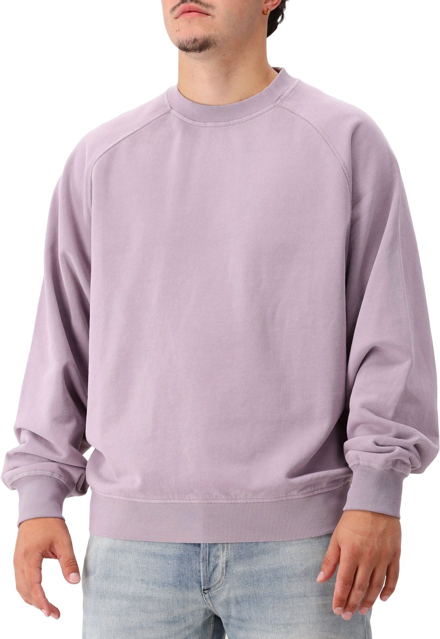 New Amsterdam Surf Association New Amsterdam Sweater Paars Bige Logo Crewneck Paars