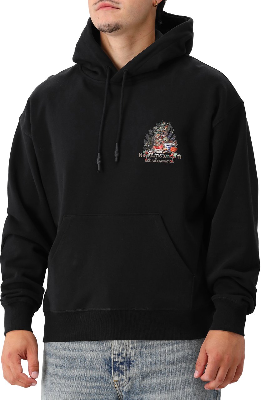 New Amsterdam Surf Association New Amsterdam Surf Association Hoodie Zwart Buffet Zwart
