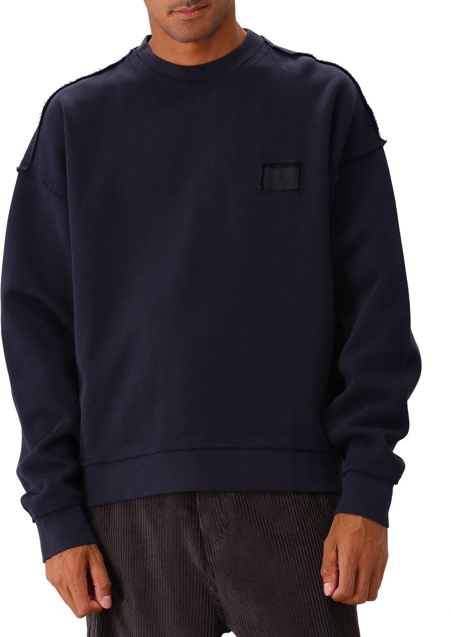 New Amsterdam Surf Association New Amsterdam Sweater Blauw Lace Crewneck Blauw