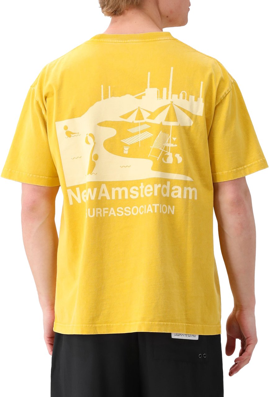 New Amsterdam Surf Association New Amsterdam T-shirt Geel Beach Sign Tee Sun Geel