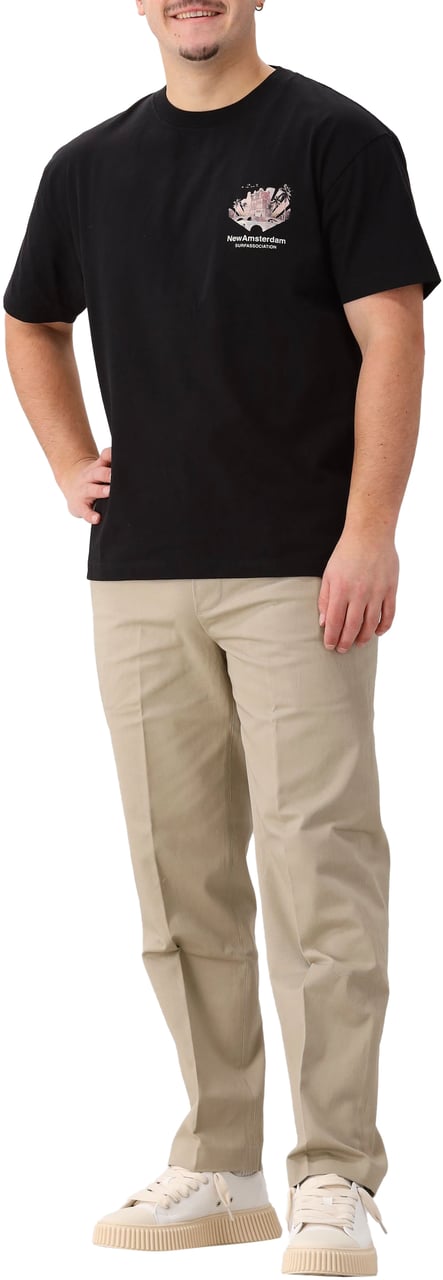 New Amsterdam Surf Association New Amsterdam T-Shirt Zwart Tropical Tee Zwart