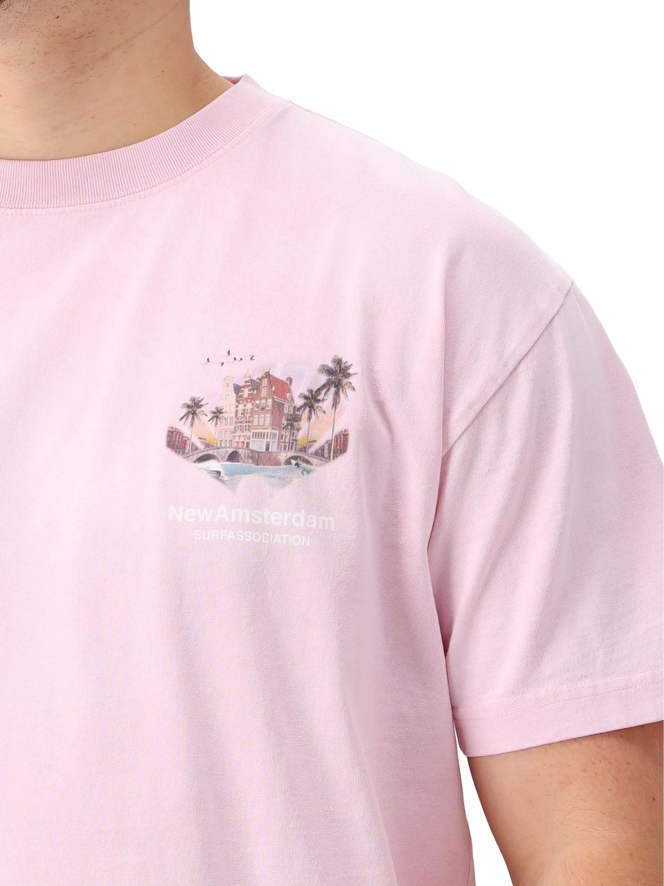 New Amsterdam Surf Association New Amsterdam T-Shirt Roze Tropical Roze