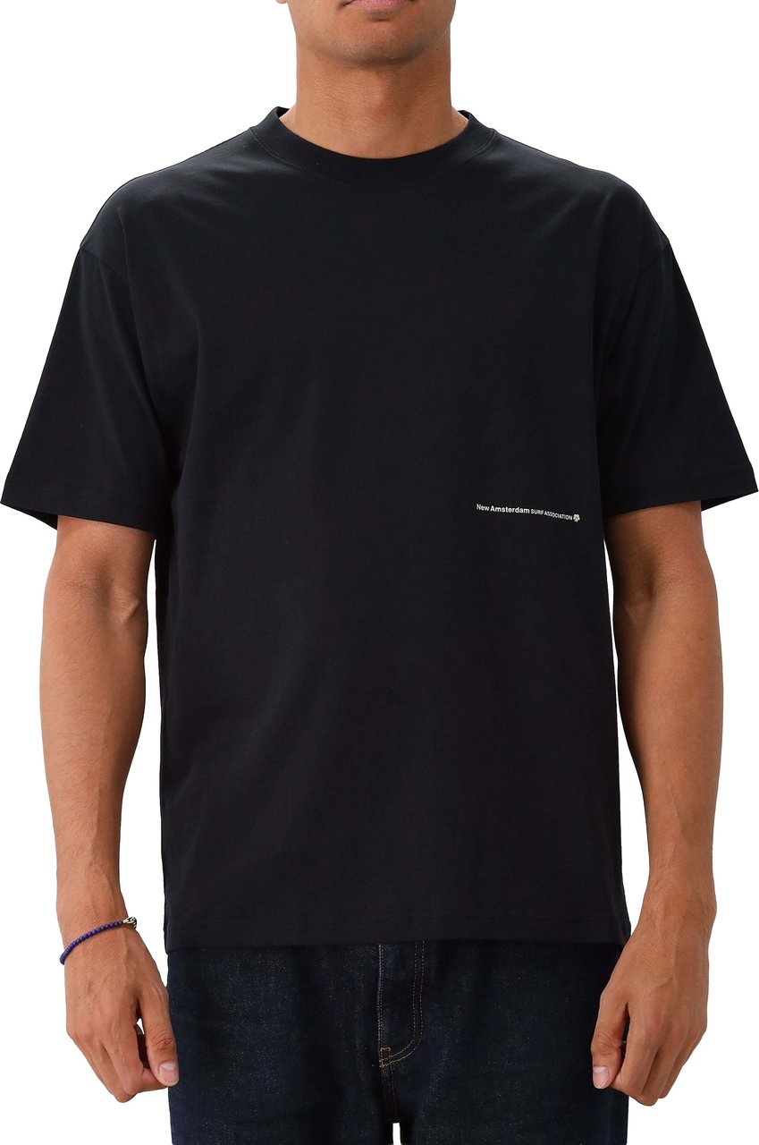 New Amsterdam Surf Association T-shirt Zwart Hibiscus Zwart