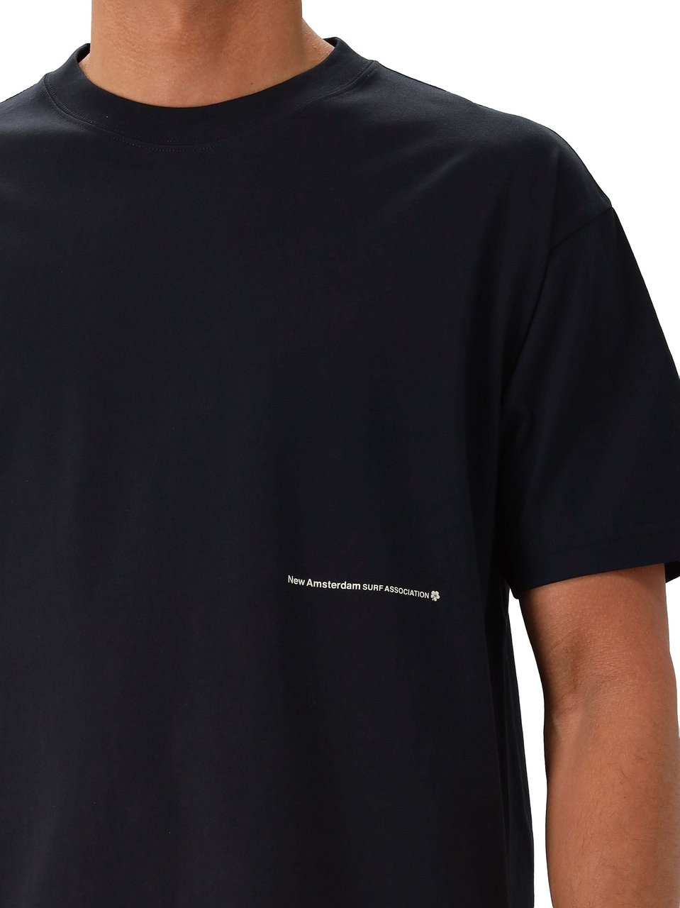 New Amsterdam Surf Association T-shirt Zwart Hibiscus Zwart