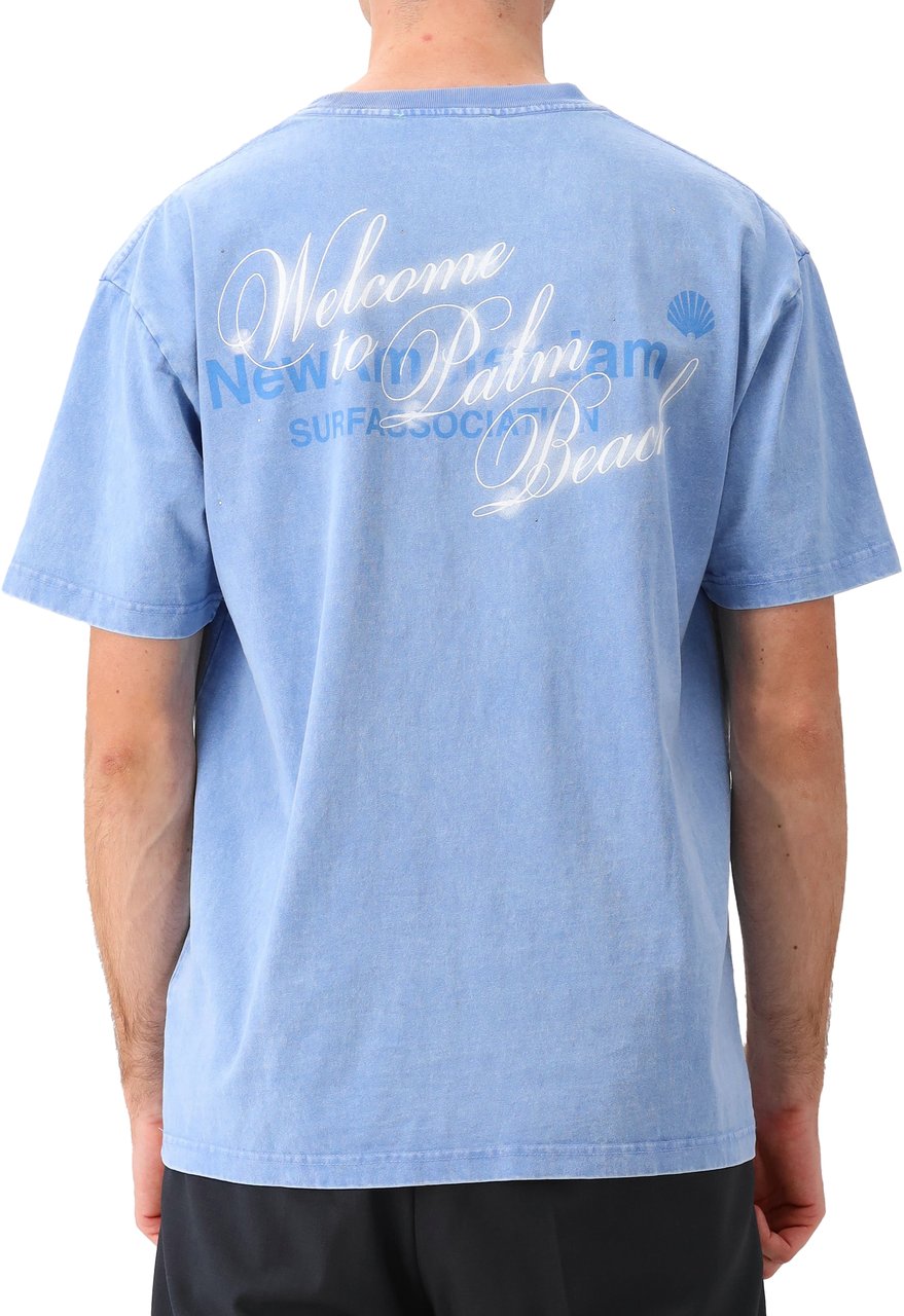 New Amsterdam Surf Association New Amsterdam T-shirt Blauw Welcome To Palmbeach Blauw