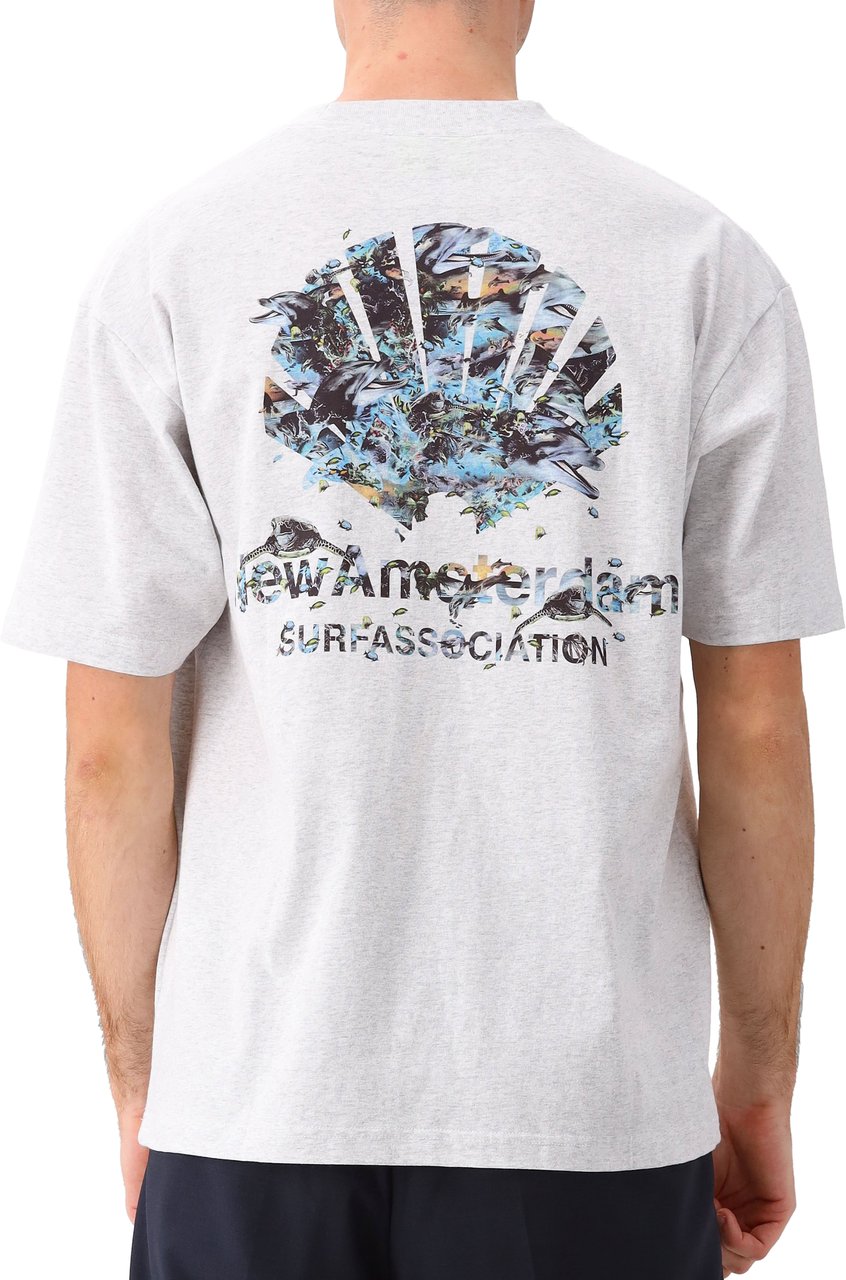 New Amsterdam Surf Association New Amsterdam T-Shirt Grijs Dophin Ash Grijs