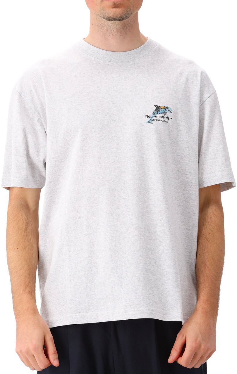 New Amsterdam Surf Association New Amsterdam T-Shirt Grijs Dophin Ash Grijs