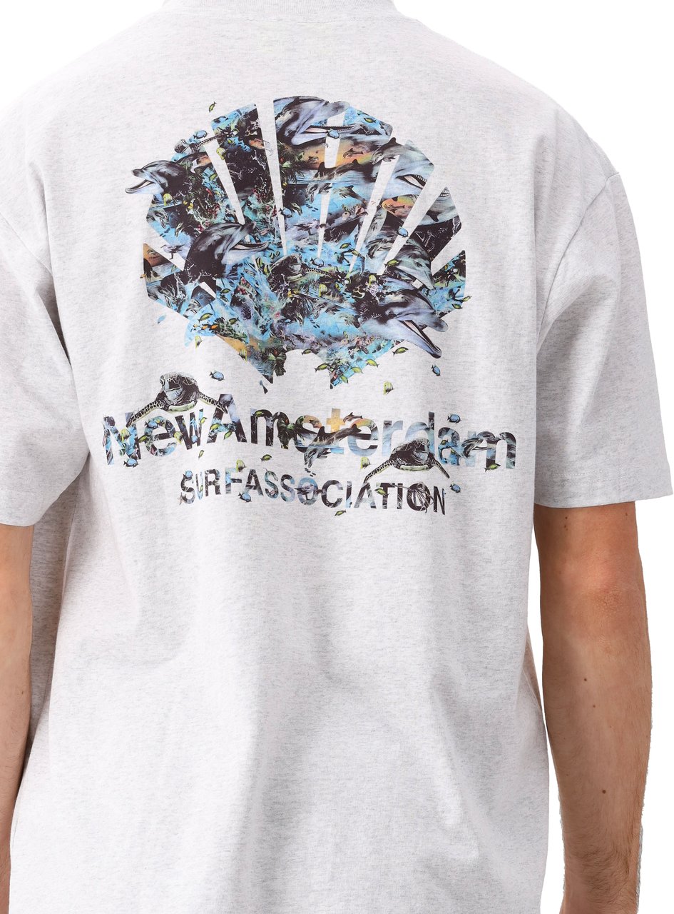 New Amsterdam Surf Association New Amsterdam T-Shirt Grijs Dophin Ash Grijs
