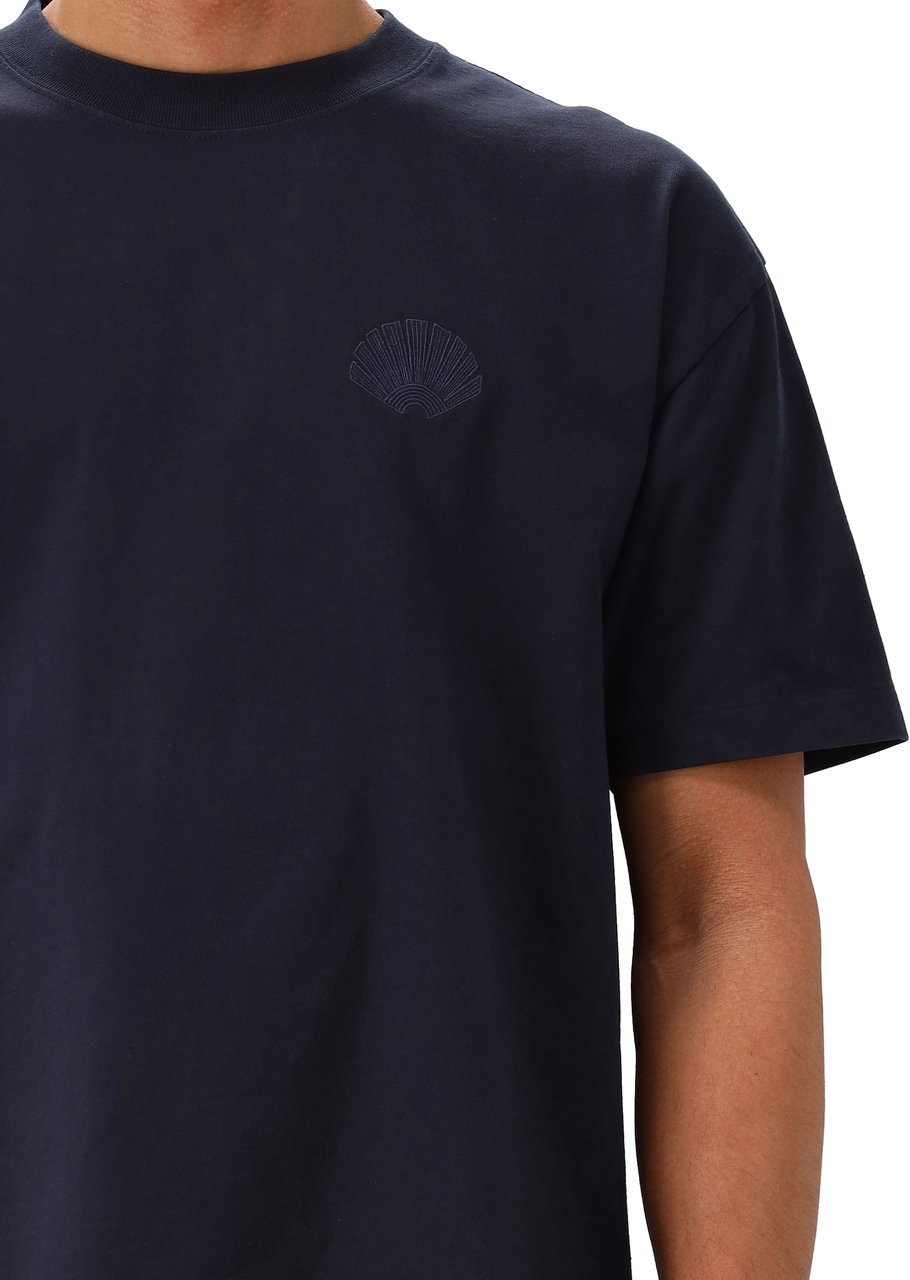 New Amsterdam Surf Association New Amsterdam T-Shirt Zwart Chop Tee Navy Blazer Blauw