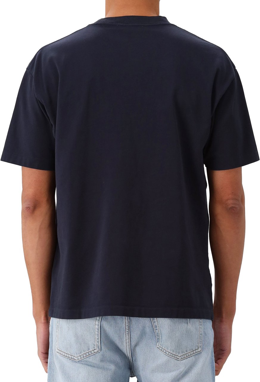 New Amsterdam Surf Association New Amsterdam T-Shirt Zwart Chop Tee Navy Blazer Blauw