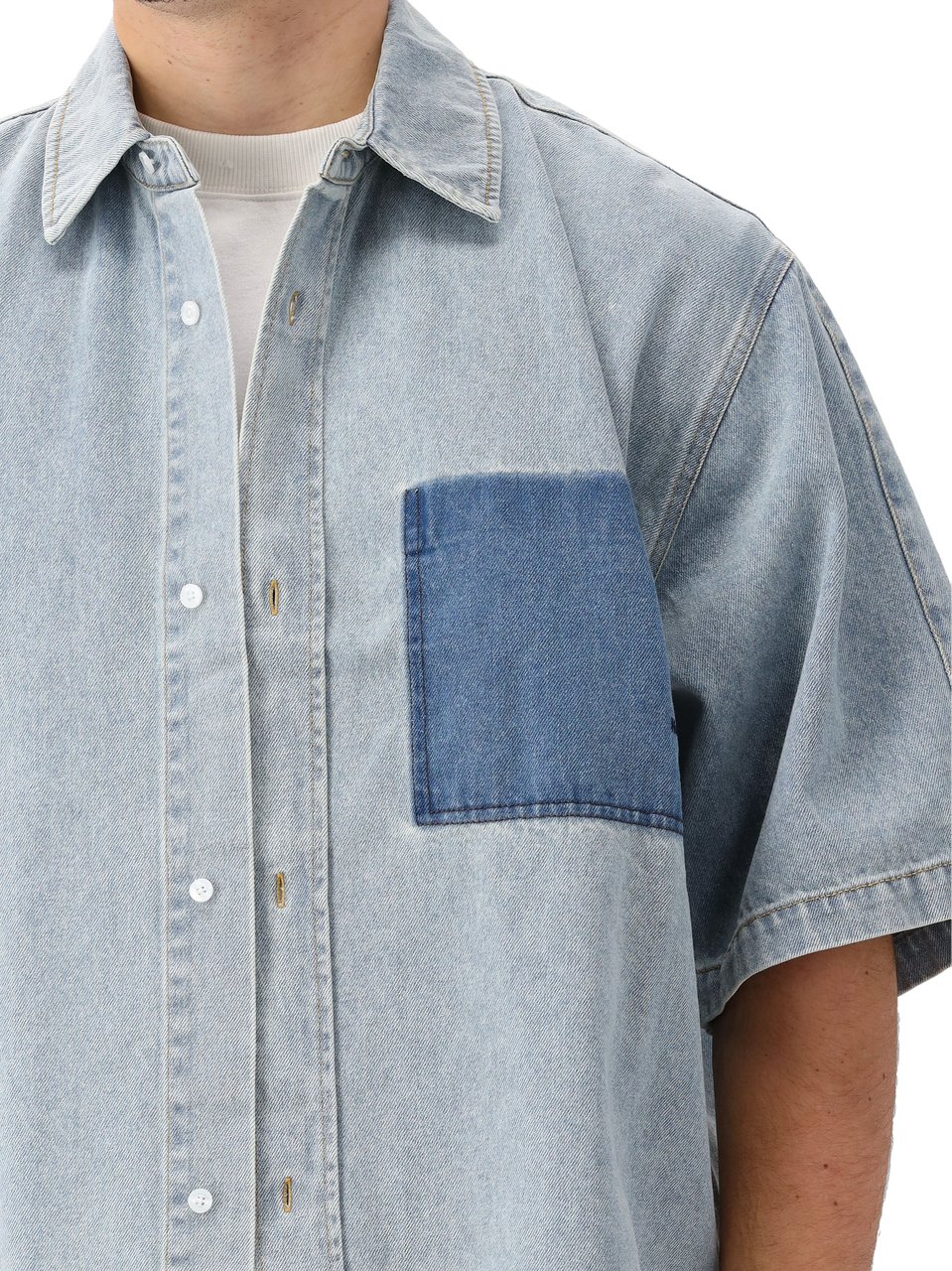 New Amsterdam Surf Association New Amsterdam Kortemouwen Overhemd Blauw Blauw