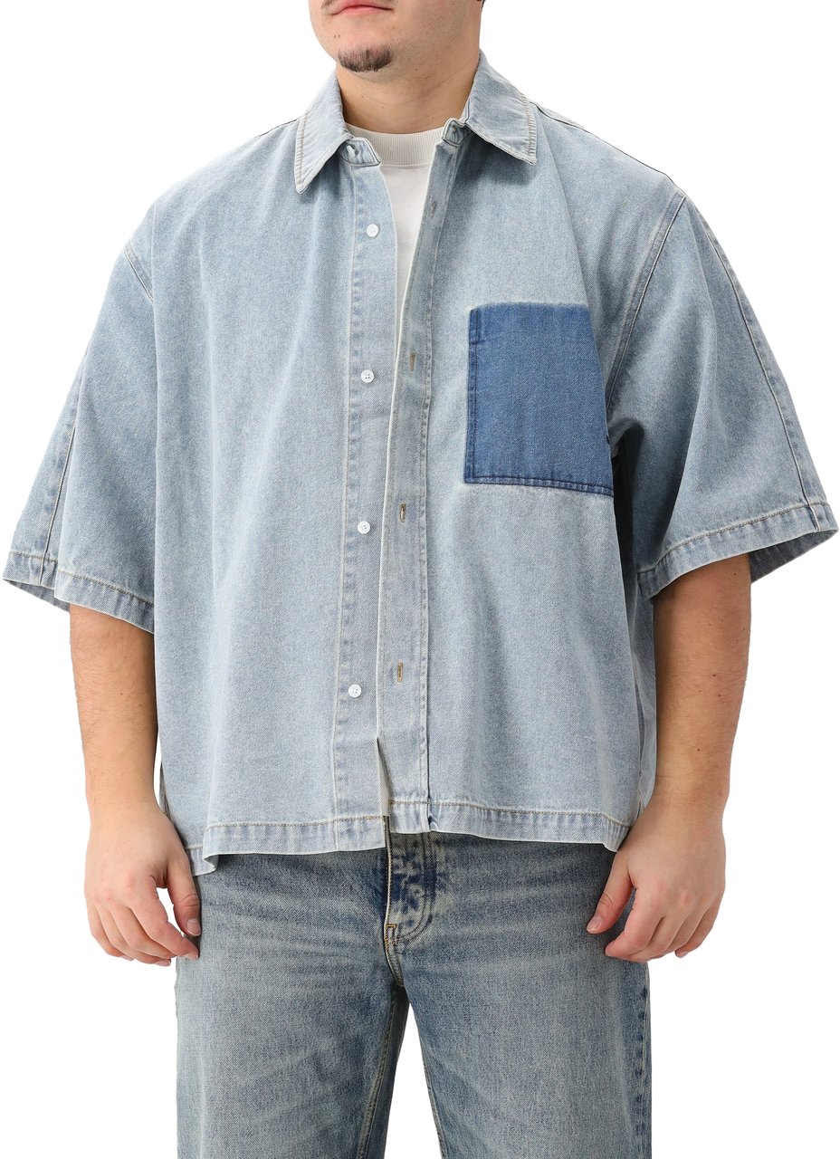 New Amsterdam Surf Association New Amsterdam Kortemouwen Overhemd Blauw Blauw