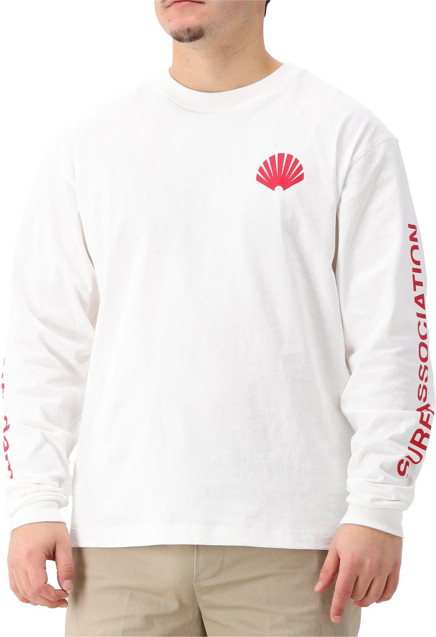 New Amsterdam Surf Association New Amsterdam Longsleeve Wit Washed Wit