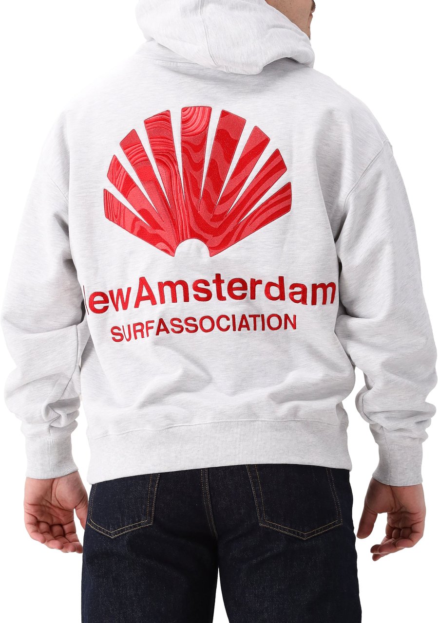 New Amsterdam Surf Association New Amsterdam Hoodie Grijs Logo Grijs