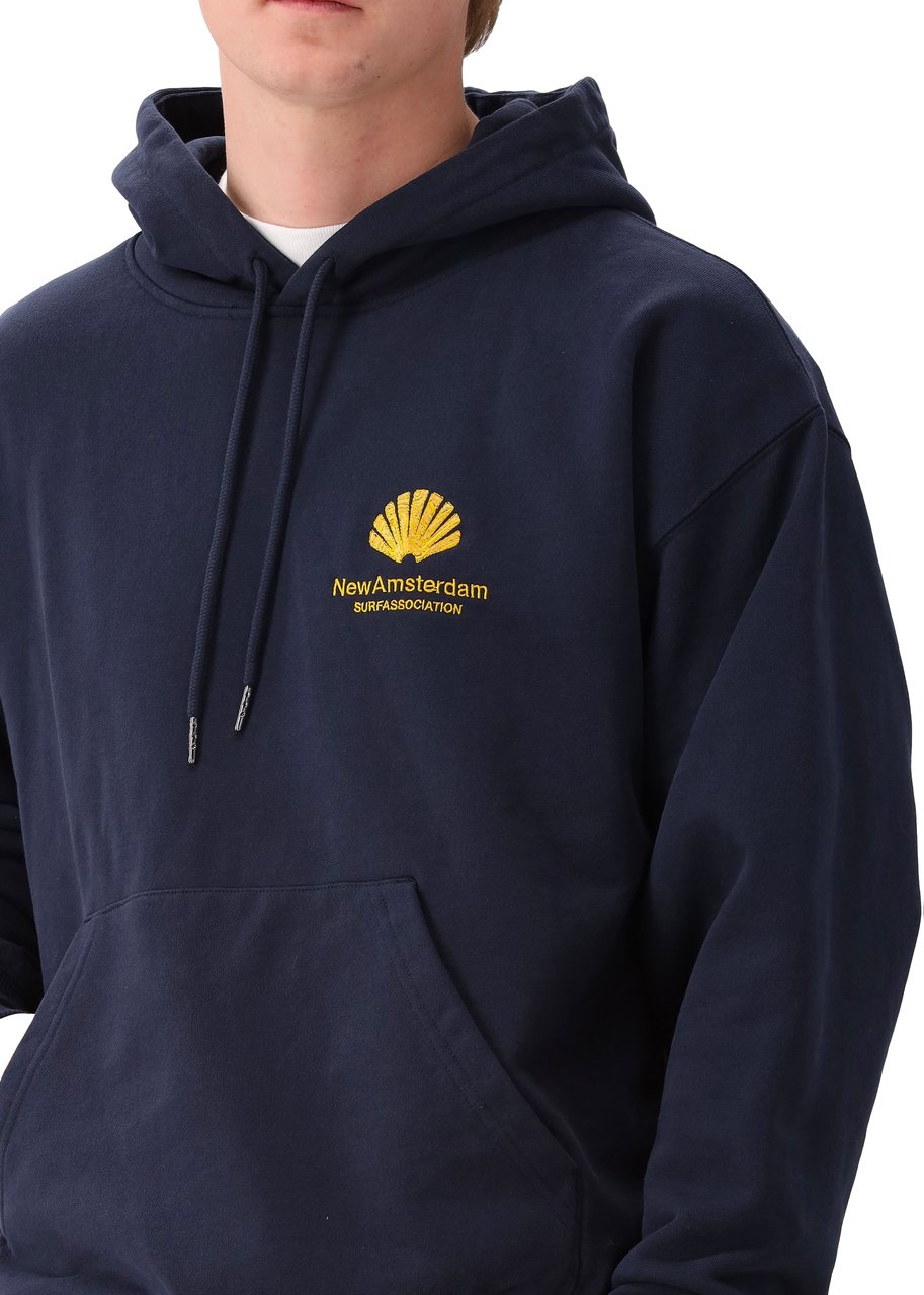New Amsterdam Surf Association New Amsterdam Hoodie Blauw Logo Blauw