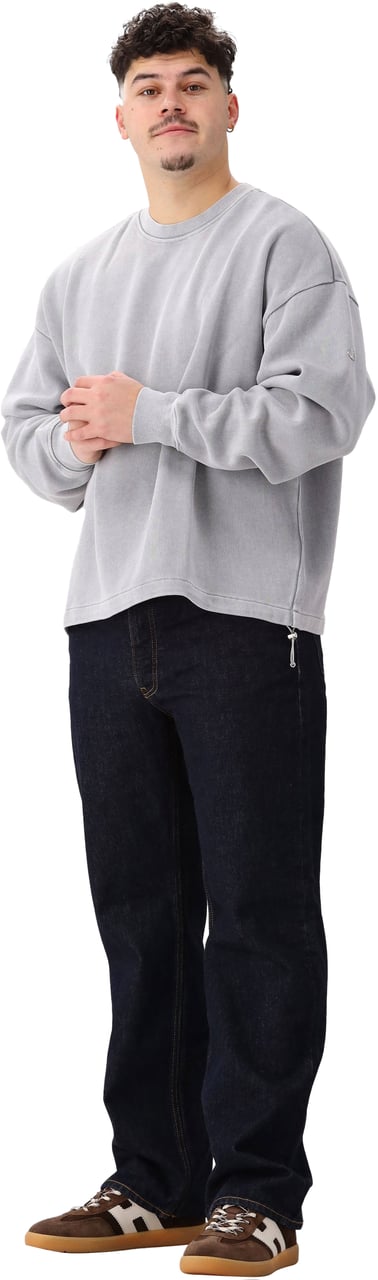 New Amsterdam Surf Association New Amsterdam Sweater Grijs Plate Sweat Washed Grijs