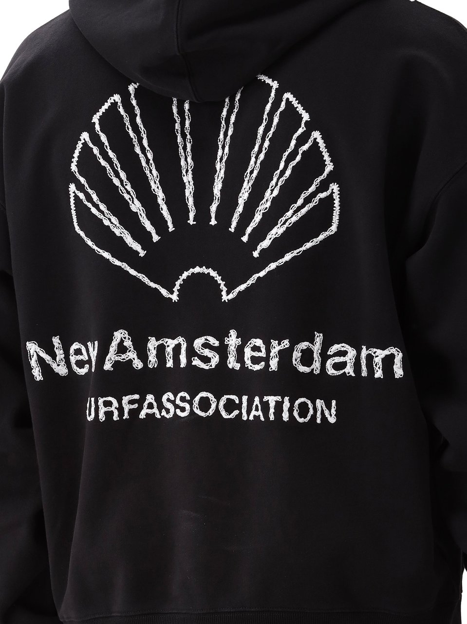 New Amsterdam Surf Association New Amsterdam Hoodie Zwart Logo Zwart