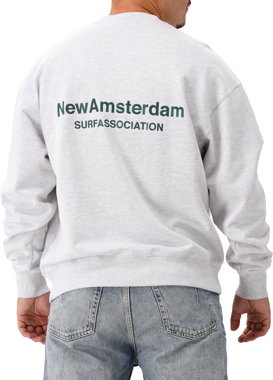 New Amsterdam Surf Association New Amsterdam Sweater Grijs Logo Grijs