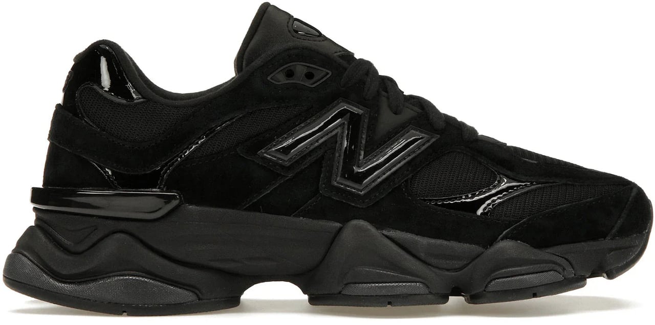 New Balance New Balance 9060 Triple Black Patent Zwart