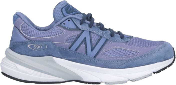 New Balance 990V6 Sneakers In Purple Suede And Mesh Blauw