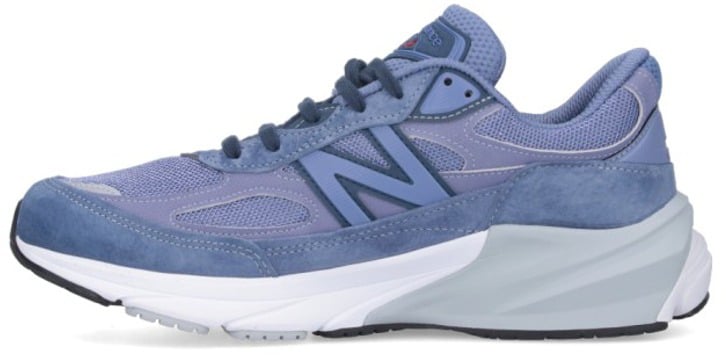 New Balance 990V6 Sneakers In Purple Suede And Mesh Blauw