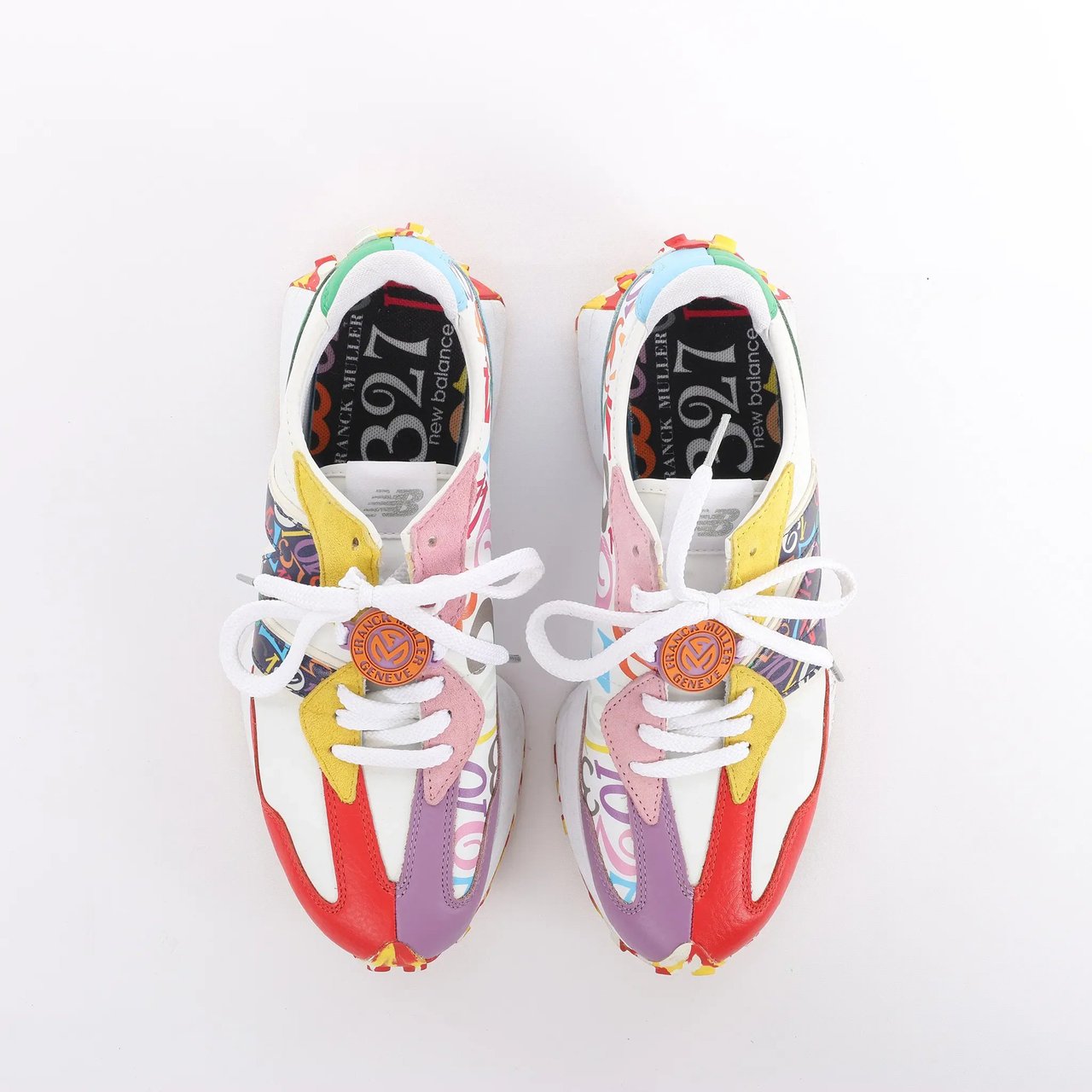 New Balance FRANCK MULLER x NEW BALANCE Leather Sneakers in Multicolor MS327FMB, Size 44.5 EU Divers