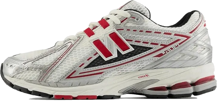 New Balance 1906R Silver Classic Crimson Grijs