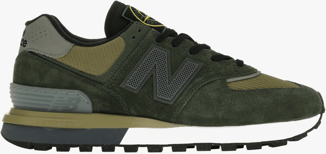 New Balance 574 Legacy Stone Island Dark Green Groen