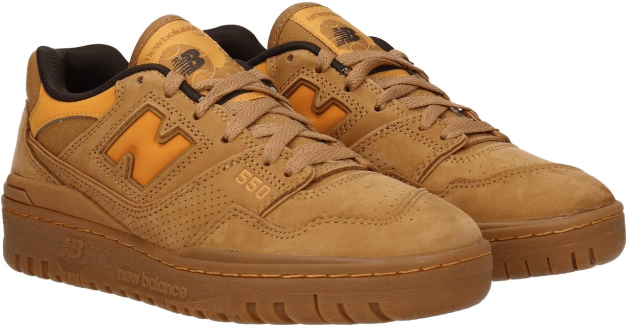 New Balance Brown Leather Sneakers Bruin