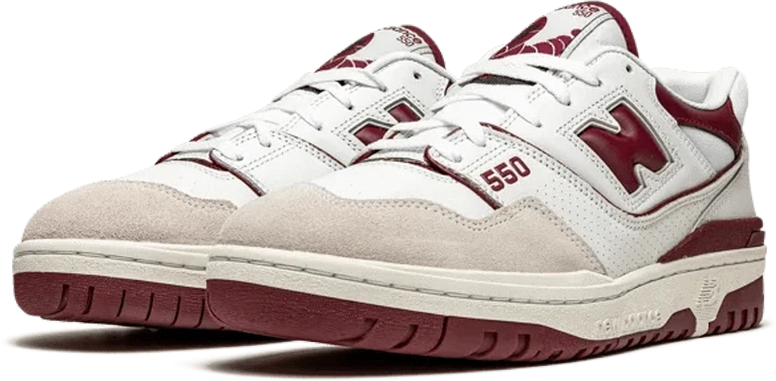 New Balance New Balance 550 Sea Salt Burgundy Wit