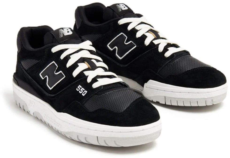 New Balance 550 Suede Pack Black/white Sneakers Zwart