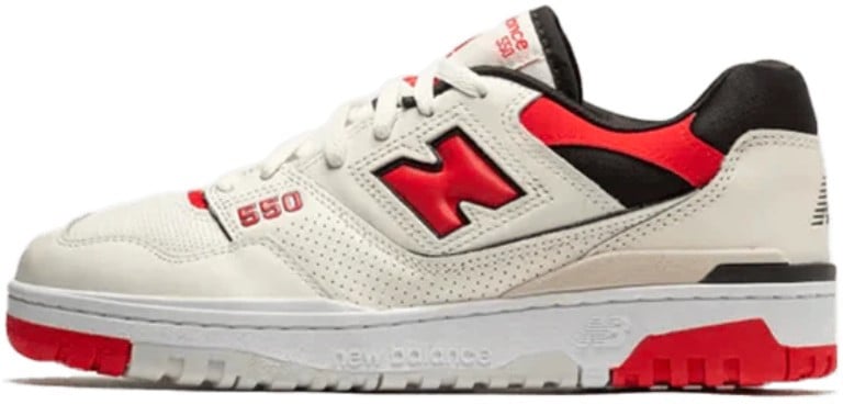 New Balance New Balance 550 Sea Salt True Red Rood