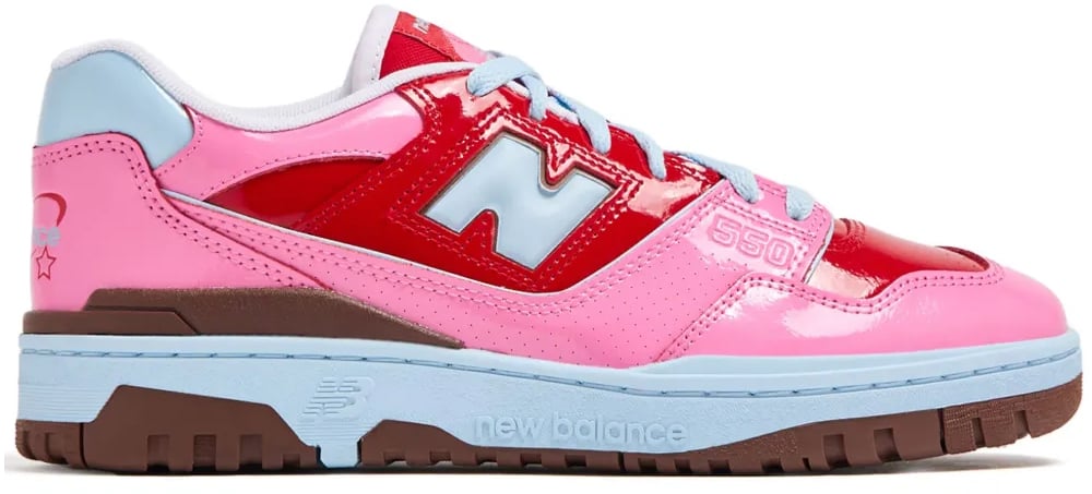 New Balance 550 Y2k Patent Leather Pack Sneakers Roze