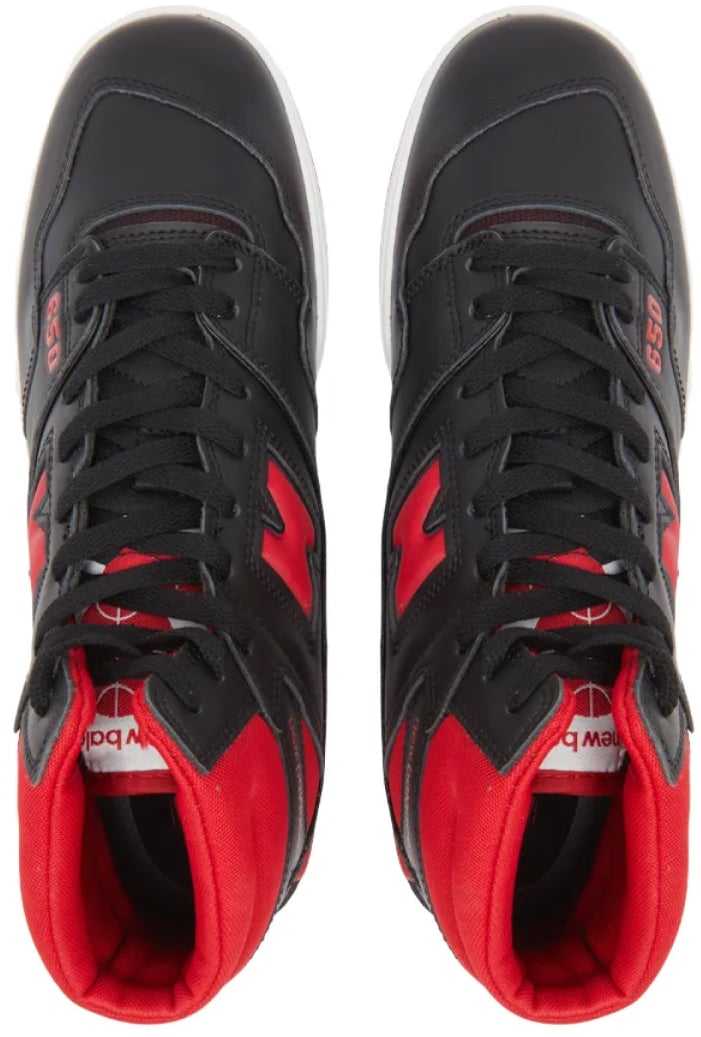 New Balance Bb650 High-top Sneakers Zwart