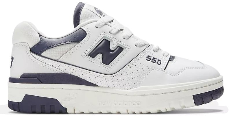 New Balance New Balance 550 White Dark Mercury Zwart