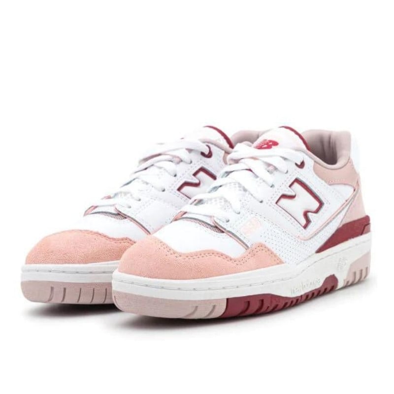 New Balance New Balance 550 White Scarlet Pink Wit