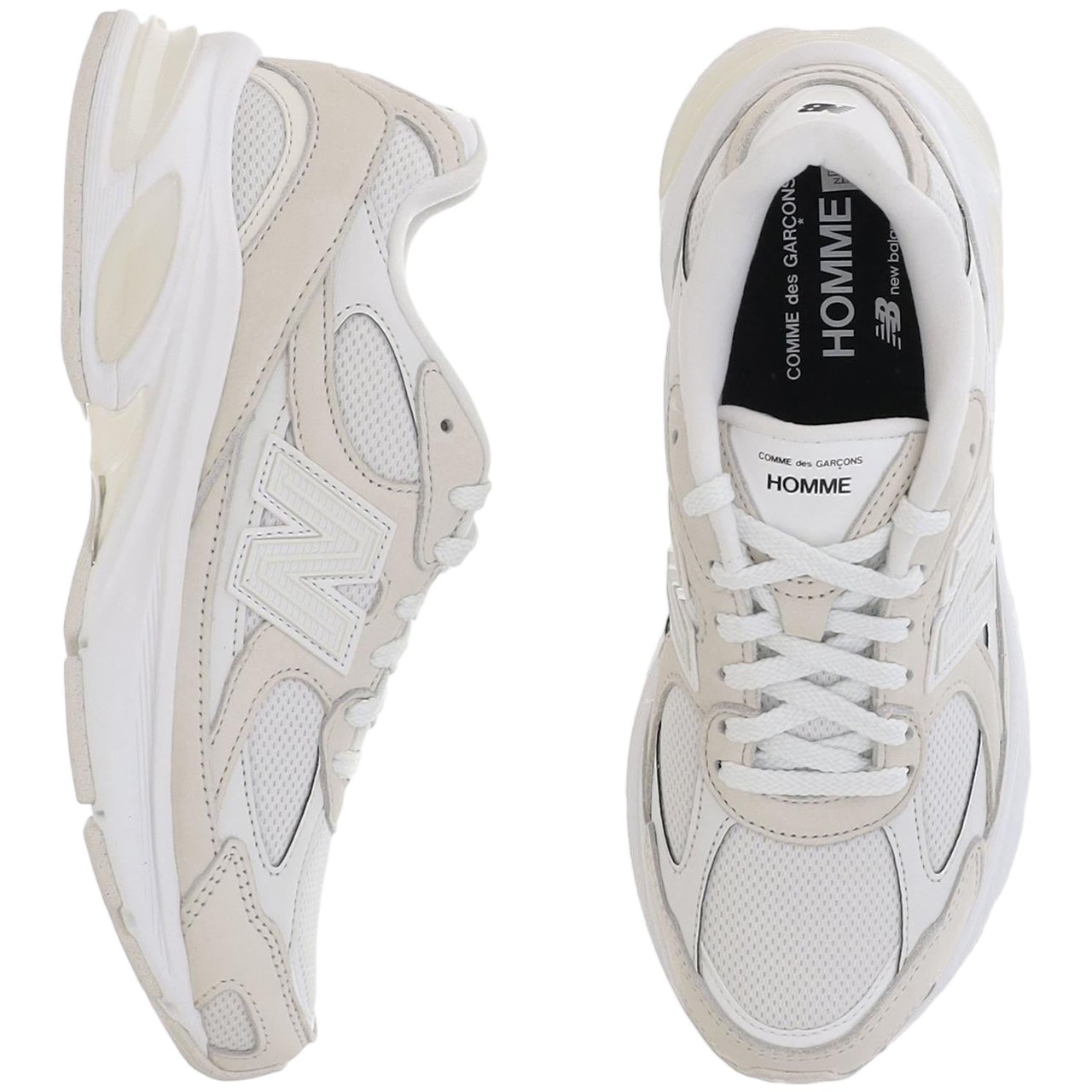 New Balance Panel Design Sneakers With Prominent 'N' Detail And Rubber Sole Neutraal
