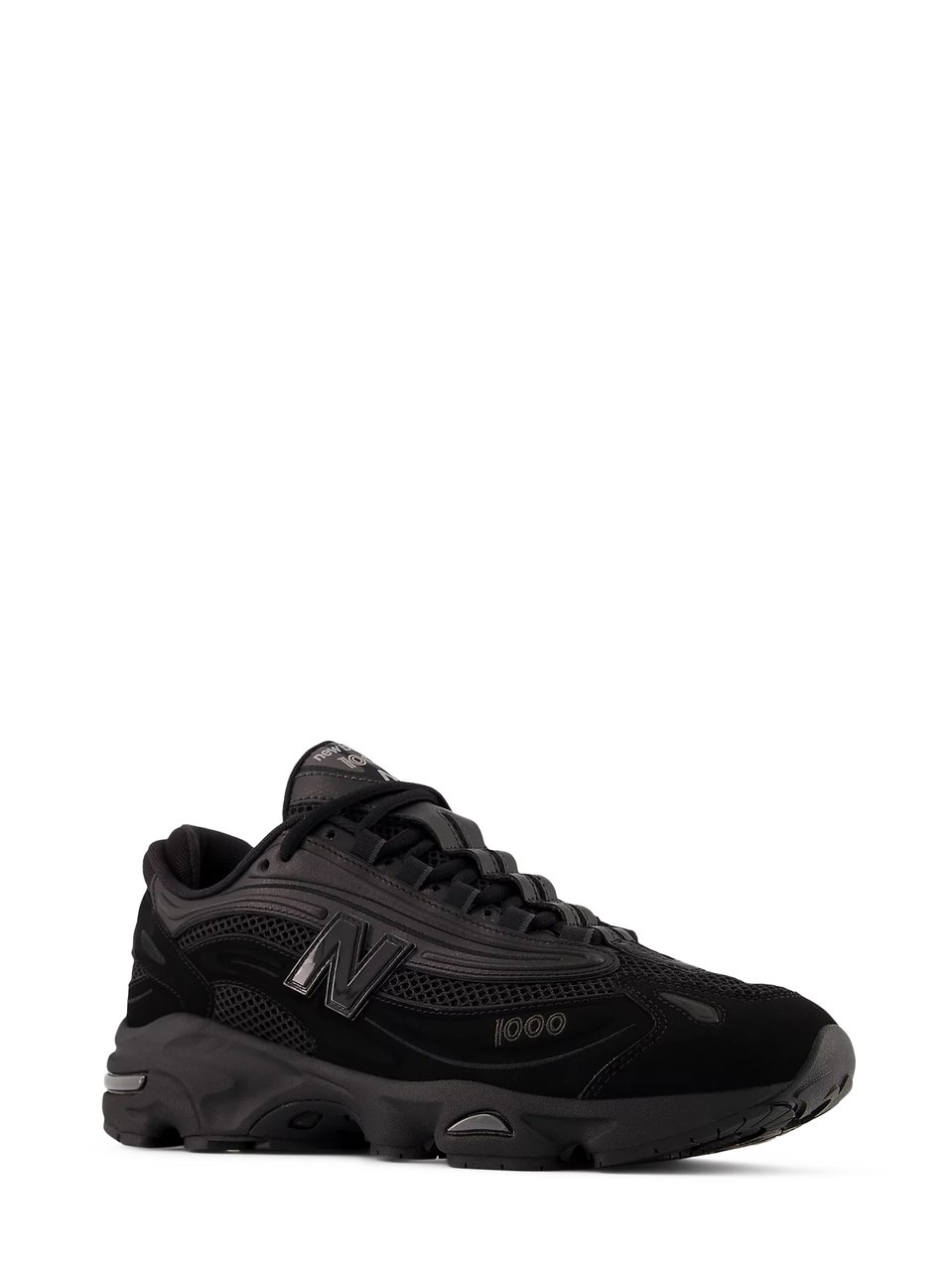 New Balance Streamlined All-Black Sneakers with Cushioned Sole Zwart