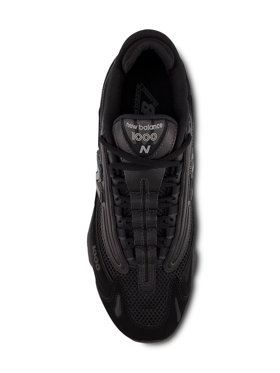New Balance Streamlined All-Black Sneakers with Cushioned Sole Zwart